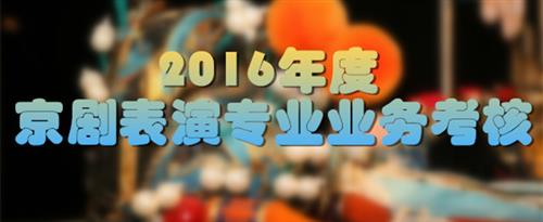 乱轮大鸡吧操浪逼视频国家京剧院2016年度京剧表演专业业务考...